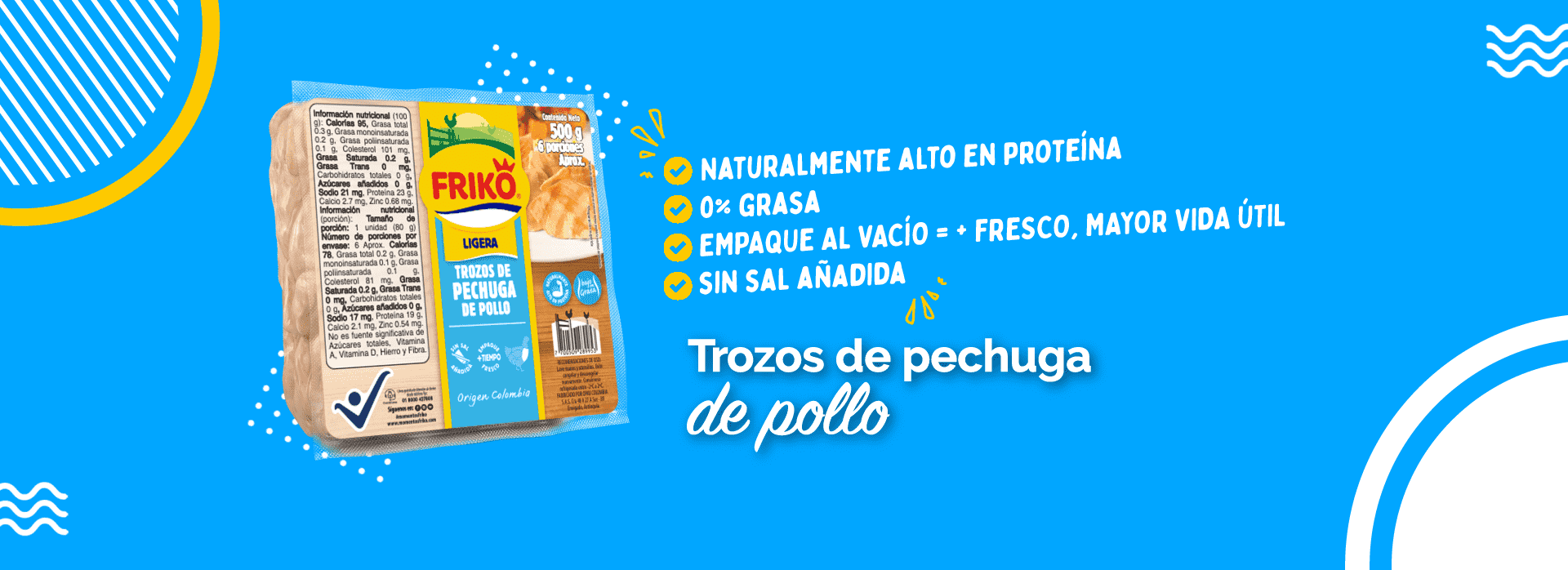 Conoce trozos de pechuga Friko